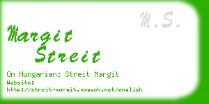 margit streit business card